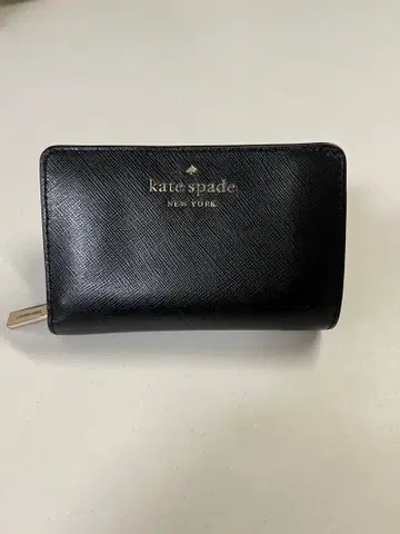 케이트 스페이드 블랙 이단 접이식 지갑