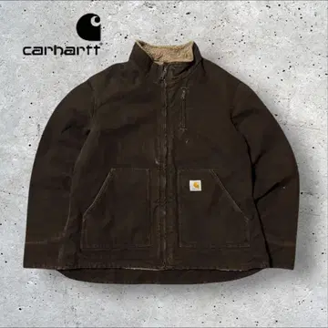 칼하트 덕지 자켓 보아 안감 L 브라운 블루종 인기 컬러 i