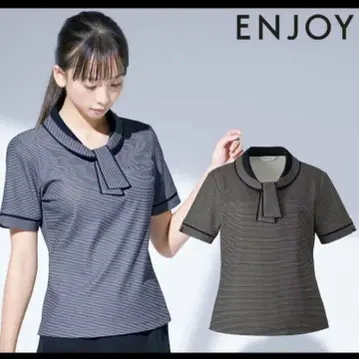 사무복 ENJOY 카시마 피케 셔츠 L 사이즈 2벌 세트