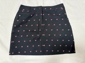 Callaway 여성용 스커트 미사용 새상품 하트 무늬 블랙