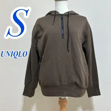 유니클로 브라운 후드티 S 캐주얼 후드 폴리 면