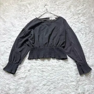 [로페피크닉] 벨로아풍 풀오버 그레이 38 볼륨 소매 가을 겨울 코디