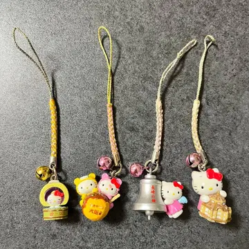 키티 지역 스트랩 헬로키티 4개 세트