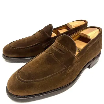 새상품급 BERWICK 스웨이드 코인 로퍼 8(26.5) 브라운 브라운