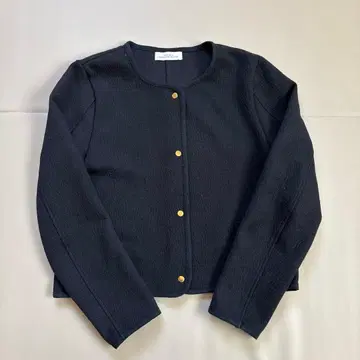 GREEN LABEL RELAXING 노카라 자켓 블랙