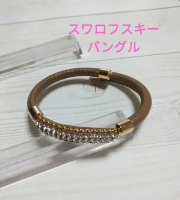 스와로브스키 뱅글 브라운 글루데코 핸드메이드