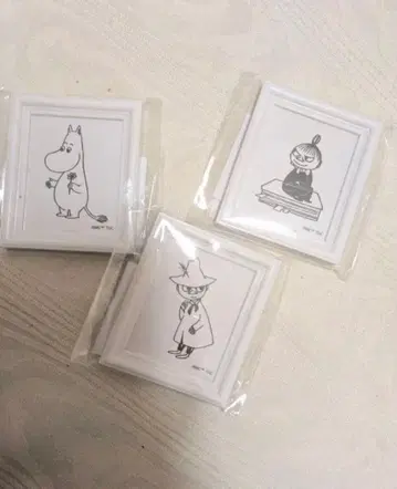 무민샵 한정판 액자 마그넷 3개 세트