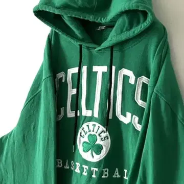 NBA 보스턴 셀틱스 자수 후드티 XL 그린 구제 의류