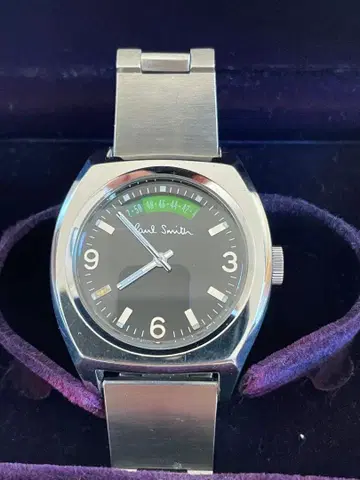 폴 스미스 블랙 아날로그 손목시계