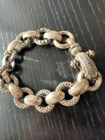 실버톤 체인 링크 팔찌