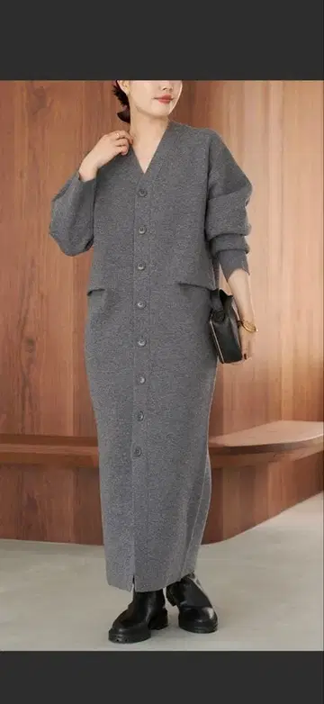 plage Knit 가디건 원피스 사이즈 36