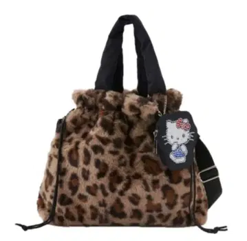 레오파드 무늬 헬로키티 시마무라 토트백 산리오 레오파드 미사용 새상품