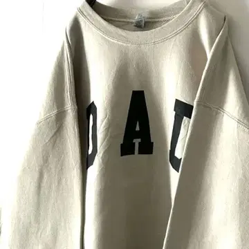 길단 DAD 맨투맨 트레이닝복 L 베이지 구제 의류