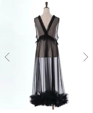 axes femme 튤 원피스 블랙