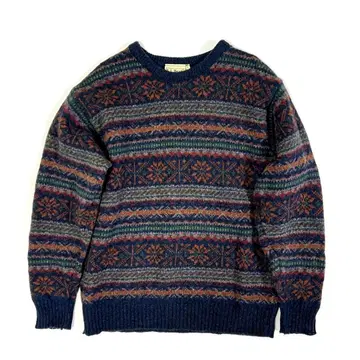 레어 L.L.Bean 엘엘빈 울 스웨터 스코틀랜드제 L