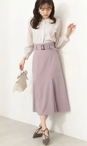 프로포션 하이웨스트 머메이드 스커트 PS 사이즈