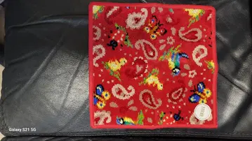 [플래그십 스토어 한정판] 페이 하이 페이즐리 빨간색 타월 손수건