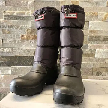 새상품급 HUNTER 헌터 스노우 롱 부츠 브라운 24cm