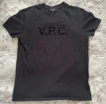 A.P.C. 티셔츠 S 사이즈 로고 프린트 블랙