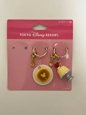 디즈니 파크 후드 키체인 2세트