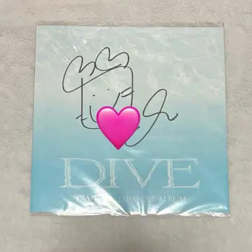 TWICE 모모 친필 사인 dive 색지