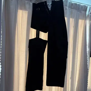 GYDA 사이드 컷 디자인 카고 컬러 와이드 팬츠