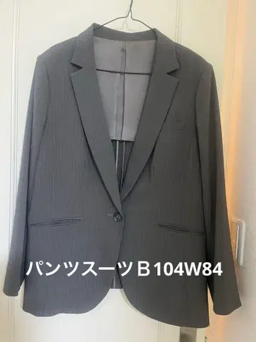 그레이 스트라이프 비즈니스 정장 상하의 세트