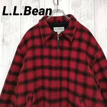 USA 엘엘빈 울 자켓 버팔로 체크 XL 80s