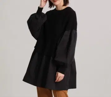 INED [Luftrobe] 도킹 니트 블랙