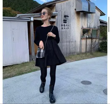 mite 미테 도킹 미니 원피스 블랙 튜닉 니트 완판템