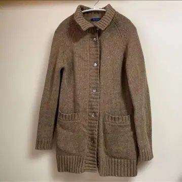 Spick and Span 브라운 롱 가디건 모 100% L