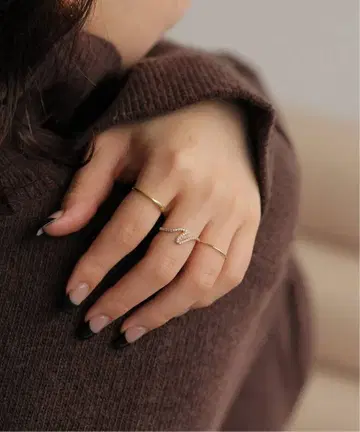 odul 모아나사이트 SLOBE IENA 별주 커브 반지 9호