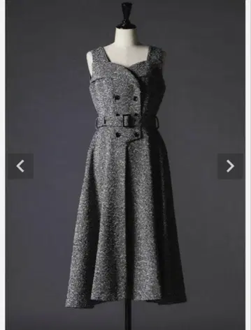 셰리에 sheller 트위드 롱 원피스