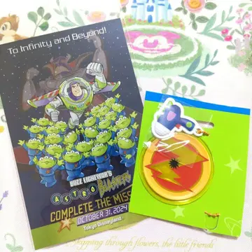 디즈니 키체인 엽서 버즈 라이트이어 애스트로 블래스터