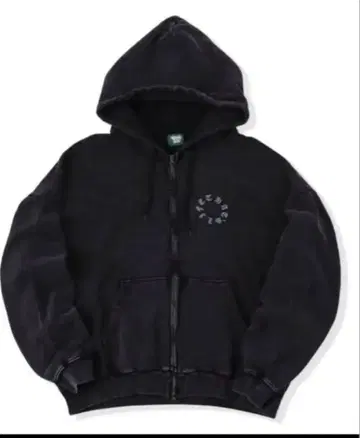 블랙 풀 집업 후드티 that's Life