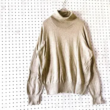 에이치앤엠 H&M 터틀넥 니트 ( M ) 베이지 레이어드 부드러운