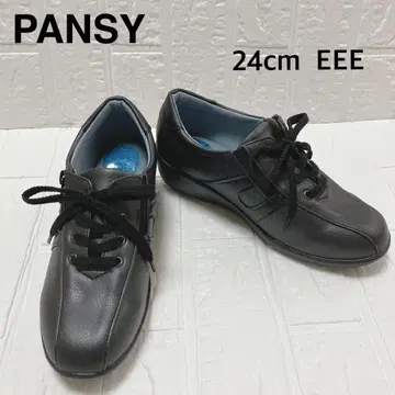 PANSY 팬지 워킹 컴포트 스니커즈 블랙 사이즈 지퍼