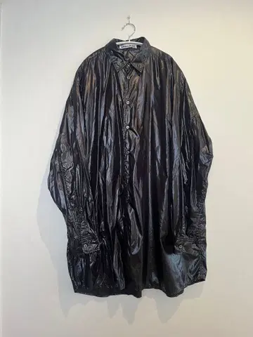 MIKIOSAKABE 블랙 나일론 셔츠