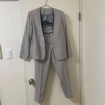 라이트 그레이 수트 셋업 상하의 세트