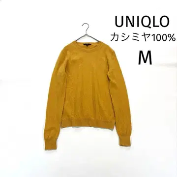 유니클로 UNIQLO 캐시미어 100% 니트 스웨터 크루넥 M