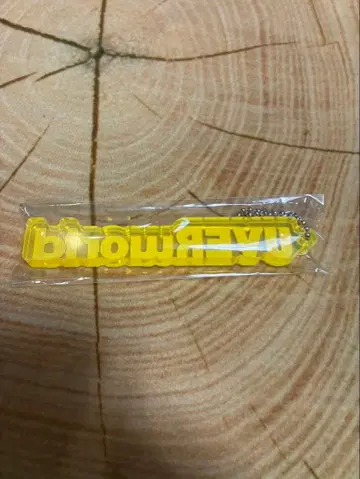 UVERworld 아크릴 블록 키링 클리어 블랙 옐로우 컬러