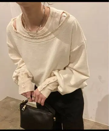 레이어드 디자인 와플 상의 (kiharu original) ISOOK