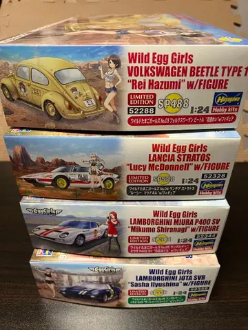 와일드 계란 걸즈 4대 세트 피규어 포함 미조립