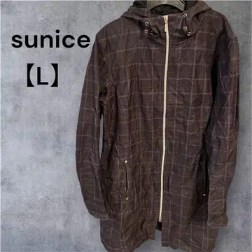 sunice [ L ] 체크 무늬 나일론 자켓