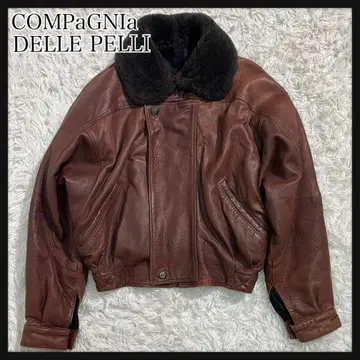 COMPAGNIA DELLE PELLI 가죽 블루종 빅 사이즈 보아