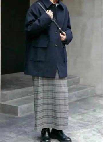 어반 리서치 FORK & SPOON 미들 코트 네이비