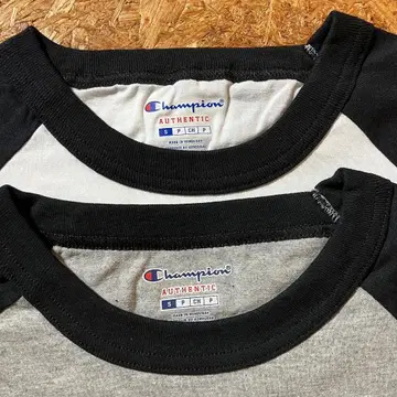champion 래글런 슬리브 7부 소매 T셔츠 S 2장 세트