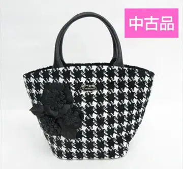 [ 중고품 ] Think Bee! 싱크비 토트백 블랙 화이트 하운드투스