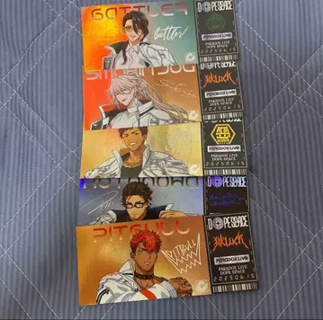 파라라이 도프보 트레이딩 티켓풍 홀로그램 카드 5종 세트