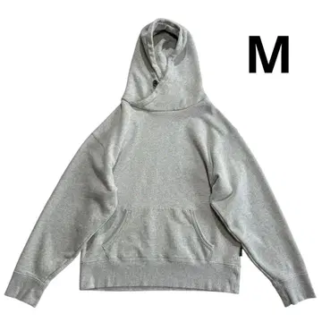 고 헴프 후드 맨투맨 M 멜란지 그레이 코튼 헴프 고헴프